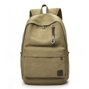 Mens Backpack Canvas Traveling Bag Large Capacity K-style Casual Mens Backpack Junior High School High School and College Student Schoolbag