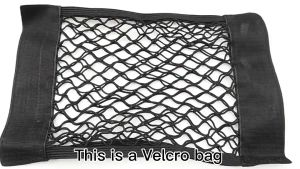 35*20CM Electric Scooter Elastic Mesh Bag Double-Layer Storage Bag Mesh Fabric Accessories