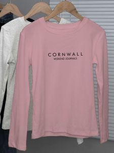 Pink Lettered Slim Fit Long Sleeve T-Shirt Womens Base Shirt Korean Style Autumn New Fashion Casual Cotton Top