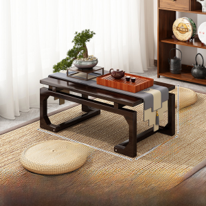 Tatami Tea Table Solid Wood Bay Window Small Table Japanese Zen For Home Low Table New Chinese Style Kang Table Balcony Tatami