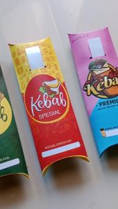 kemasan kebab 100 lembar / kertas kebab murah / Dus  pembungkus kebab/wadah kebab/kertas kebab/kotak kebab