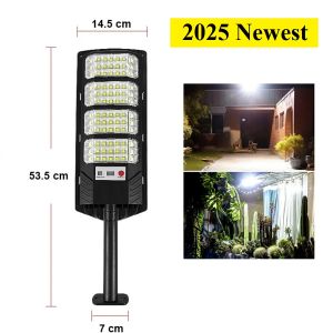 2026 Newest Upgrade Solar Light for Outdoor 3 Modes with Remote Control Outdoor Solar Spotlight for Garden Wall Street Lamp