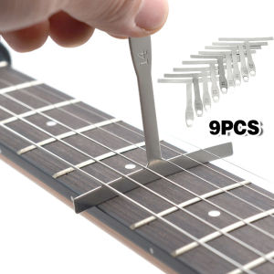 9Pcs Alat Pengukur Gauges Radius Senar Untuk Gitar Dan bass