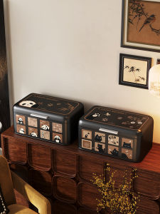 Meisda Drawer Style Dustproof Storage Box Vintage Aesthetic Entrance Home Daily Use Item Organizer High Capacity Metal Box
