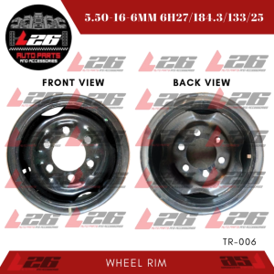 ISUZU NPR TRUCK Wheel Rim 5.50-16-6mm 6H 27/184.3/133/25 TR-006