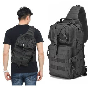 20L-25L Tactical Sling Backpack Versatile Chest Bag Waterproof EDC Rucksack Bag for Outdoor Hiking Camping