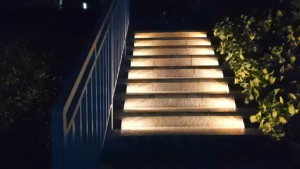 Solar Stair Lights Solar Step Lights Outdoor Waterproof IP67 Auto On Off LED Outdoor Solar LightOutdoor Light Decor for Garden Stair Deck Front Step Front Porch and Patio