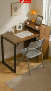 Bàn Làm Việc Gấp Gọn – Thiết Kế Tích Hợp Kệ Tiện Lợi Thương Hiệu IGA - GM230