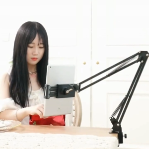 ขาจับ ขาตั้ง แท็บเล็ต แบบหนีบโต๊ะ แขนปรับงอได้ เหมาะใช้ประชุม ไลฟ์สด ดูหนัง ทำงาน
