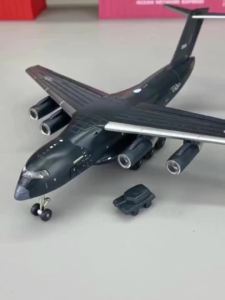 MAKEDA | 1:180 Alloy Y-20 Transport Aircraft Models Toys Diecast Car with Sound Light Pull Back Cabin Opened Plane Collectibles Boy Gifts