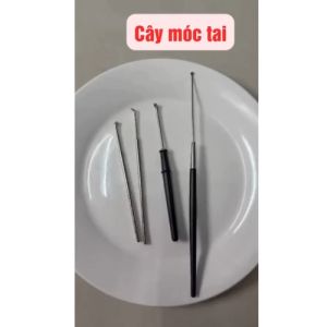 Cây móc tai inox cây móc lỗ tai thép không gỉ vệ sinh tai lấy ráy tai sạch sẽ.