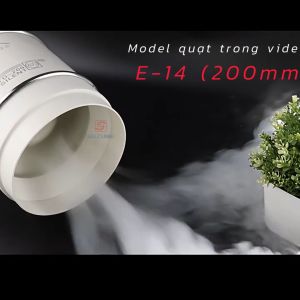 Quạt Thông Gió Dạng Ống Nghiêng - Dây Điện 2m Có Công Tắc | Lưu Lượng Gió Cao Lắp Phòng Tắm/Nhà Bếp -「SUZUME」