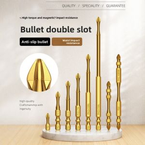 MONLEYTA | High Hardness Anti-impact Slip-resistant Cross German Sawtooth Magnetic Hand Drill Electric Screwdriver Hexagonal Wind Set