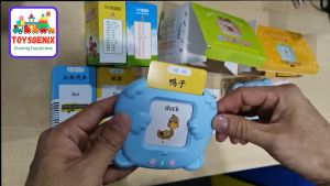 ToysgeniX Gift For Kids Talking Flash Card Audio Bilingual Early Learning Card Reading Device Educational Toys For Kids