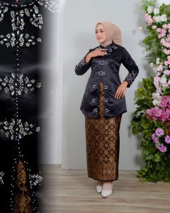 Set Baju Kurung Payet - Set Baju Tunik Rok Songket Pesta Wisuda