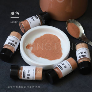 Natural Mineral Pigments Intense Color Watercolor Rock Art Traditional Chinese Painting Pigments Skin Tone Rustic Orange