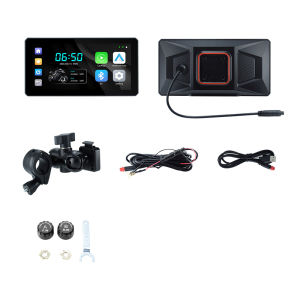 EKIY 6.0 inch Wireless CarPlay Moto Android Auto Portable Digital Motorcycle Dashboard GPS Navigation Removable Display Screen