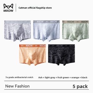 Miiow | Antibacterial Large Size Pure Cotton Boxer Shorts For Men Youthful Comfortable Breathable Underwear Briefs For Teenage Boys