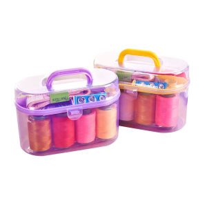 Yumi DIY อุปกรณ์เย็บผ้า ด้าย เข็ม ครบเซ็ท ขนาดพกพา คละสี Sewing Set - พิจารณาสีผ่านช่วง 10 สีในการเลือก
