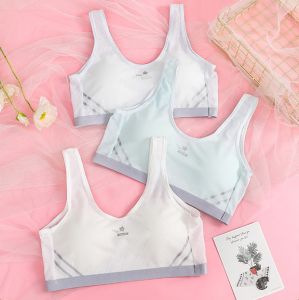 🇲🇾(Ready Stock KL) (11-16 Yrs) Lady Wireless Seamless 100% Cotton U-Shape Soft Sport Bra for Teenager Girl Bra Underwear ABC Cup 少女发育期小背心