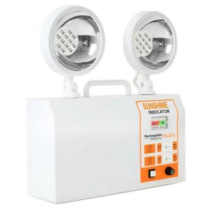 【Local shipment】 Rechargeable Twinhead Emergency Lamp Last up to 32 Hours Factory Original Product with High Quality