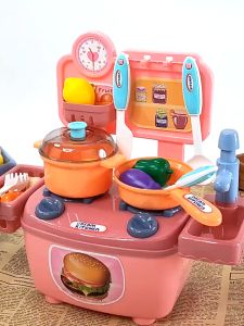 20PCS DIY Mini Dapur Mainan Pretend Play Kitchen Set Toys Mainan Anak Perempuan 3 Tahun