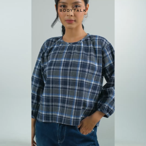 Bodytalk Blouse Wanita Avery Navy White Online 24482T5NW