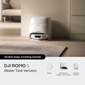 DJI ROMO - Drone-Level Sensing Robot Vacuum | 25000Pa Suction | High Pressure Self Cleaning | 80% Noise Reduction