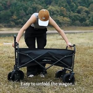 150L Outdoor Wagon Trolley Camping Trolley foldable Cart Tool truck portable shopping trolley