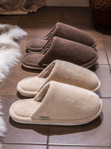 Dép Bông Dày Chống Trượt Trong Nhà Mùa Thu Đông Mới Cho Nam Nữ Đế EVA Dép Bông Lót Nỉ Thường Ngày Dùng Trong Nhà