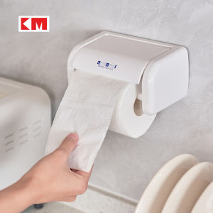 Japanese Double Suction Cup Toilet Roll Tissue Holder & Viscose Bathroom Hanging Roll Holder