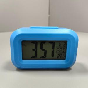 【H】Digital Compact Alarm Clock Multiple Colors Temperature Date Display Snooze Function For Bedroom Office Students Dorm