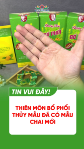 Thiên môn bổ phổi Thủy Mẫu - Siro ho hỗ trợ giảm ho ho do dị ứng thời tiết ho có đờm bổ phổi bồi bổ cơ thể - Chai 280ml