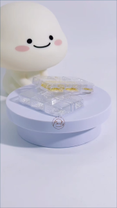 Khay nửa bi sắt 6 ô 6 size (0.8-3mm) - Làm móng học nail