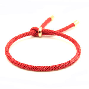 สร้อยข้อมือเชือกมิลานแบบมินิมอลสำหรับผู้หญิงสร้อยข้อมือเชือกสีแดงสีดำแบบปรับได้ของขวัญสไตล์บราซิลสำหรับคู่รัก