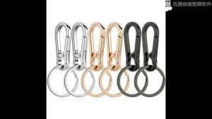 2-6PCS Carabiner Clip Keychain Metal Carabiner Shape Key Ring Keyring Key Holder Clips Hook Holder Organizer for Home Car Keys
