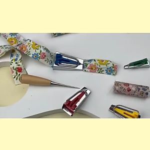 4 Pcs Alat Pembuat Bisban Kain Sepatu Pasang Bisban Bias Tape Maker Set Aksesoris Menjahit