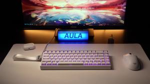 AULA | AULA HERO 68HE Keyboard Magnetic Switch Gaming Keyboard Rapid Trigger 8K Return Custom Mechanical Keyboard RGB Esports Gamer