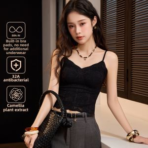 ZISU | Padded Lace Tank Top One-Piece Bra Beauty Back