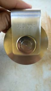 【Rapid delivery】2PCS 2 Inch V/U/H Type Pulley Roller 304 Stainless Steel Sliding Gate Roller Wheel Bearing for Material Handling and Moving