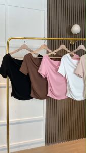 BL20959 Drape Collar Multilooks Basic Top