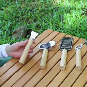 [h] New Fruit Splitter Stainless Steel Watermelon Slicer   Dual-Purpose Watermelon Dicing Tool Fruit Fork Watermelon Cut Device