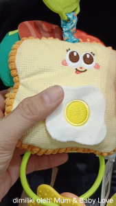 M&B Hanging Soft Toy for Baby Stroller Cot and Carrier Fun Plush Crinkle Toy