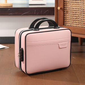 18-Inch Handheld Luggage Makeup Case 16-Inch Makeup Bag Small Luggage Handbag 14-Inch Luggage Fashionable Trendy Polyester