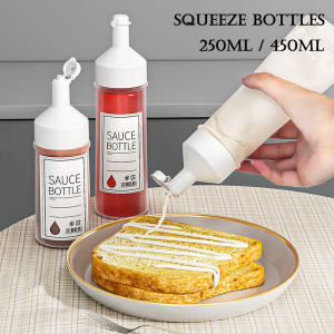 Squeeze Sauce Bottle Dispenser Condiment Bottle Tube Ketchup Mustard Thick Sauce Botol Sos