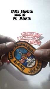 BED BADGE KWARDA DKI JAKARTA/BED BADGE KWARCAB JAKARTA BORDIR
