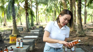 Combo 2 chai Mật ong rừng hoa Đơn Kim The Golden Bee tổng 1000g Mật ong nguyên chất vị ngọt thanh