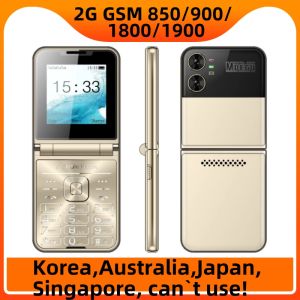 Flilo4 Lady Cover Foldable Flip Mobile Phone 2.6" Quad Sim 4SIM Card MP3 Magic Voice Torch Speed Dial Senior Clamshell CellPhone