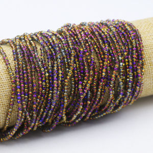 2.5mm 150/300/600pcs Purple Crystal Faceted Flat Round Spacer Loose Glass Beads For Jewelry Making Bracelets Necklaces Earrings