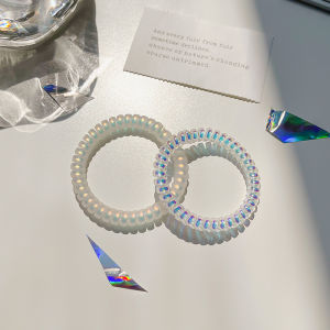 Laser Hair Ties for Women Korean Style Seamless Small Hair Bands High Aesthetic Value Hair Bands Fashionable Hair Accessories